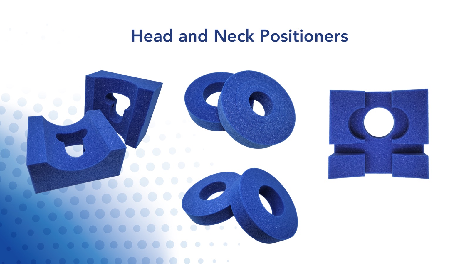 Foam head and neck surgical positioners
